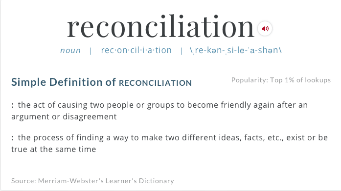 reconciliation-definition